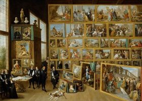 Le gouverneur Léopold-Guillaume dans sa galerie de tableaux à Bruxelles Le gouverneur Léopold-Guillaume dans sa galerie de tableaux à Bruxelles