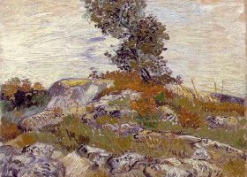 Les rochers avec chêne Les rochers avec chêne