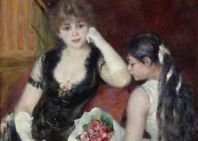 Au concert dans une loge à l'Opéra