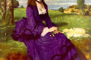 Femme en violet