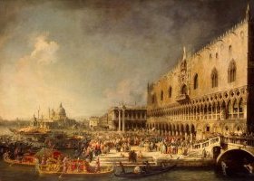 Arrivée à Venise du comte de Gergy, ambassadeur de France Arrivée à Venise du comte de Gergy, ambassadeur de France