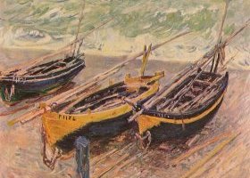 Trois bateaux de pêche