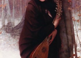 Jeune fille à la mandoline (Automne)