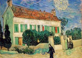 Maison blanche au nuit Maison blanche au nuit