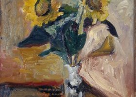 Vase de tournesols