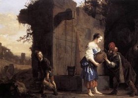Eliézer et Rebecca près de puits