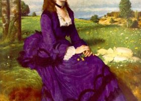 Femme en violet