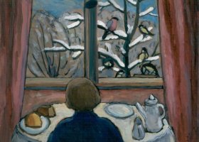 Déjeuner face aux oiseaux