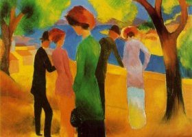 Femme à la veste verte