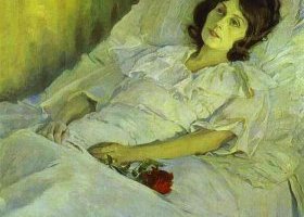 Une fille malade
