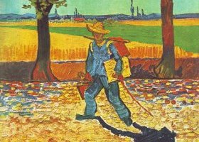 Peintre sur le chemin du travail