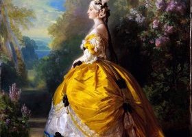 L'impératrice Eugénie à la Marie-Antoinette