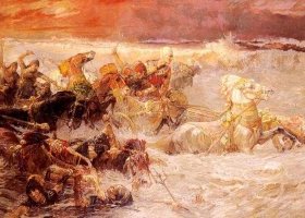 L'Armée de Pharaon engloutie dans la mer Rouge