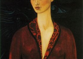 Autoportrait à la robe de velours
