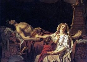 La douleur et les regrets d'Andromaque sur le corps d'Hector son mari La douleur et les regrets d'Andromaque sur le corps d'Hector son mari