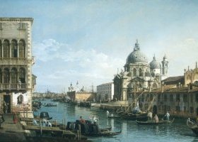 Une vue à l'entrée du Grand Canal, Venise Une vue à l'entrée du Grand Canal, Venise