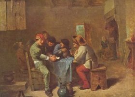 Paysans jouant aux cartes dans une taverne Paysans jouant aux cartes dans une taverne