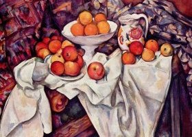 Nature morte aux pommes et aux oranges