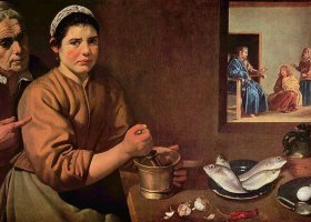 Christ dans la maison de Marthe et Marie