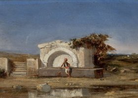 Paysage avec une fontaine Paysage avec une fontaine