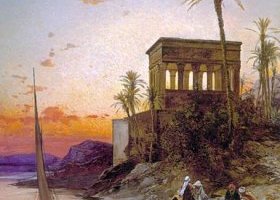 Le kiosque de Trajan au bord du Nil, Egypte Le kiosque de Trajan au bord du Nil, Egypte